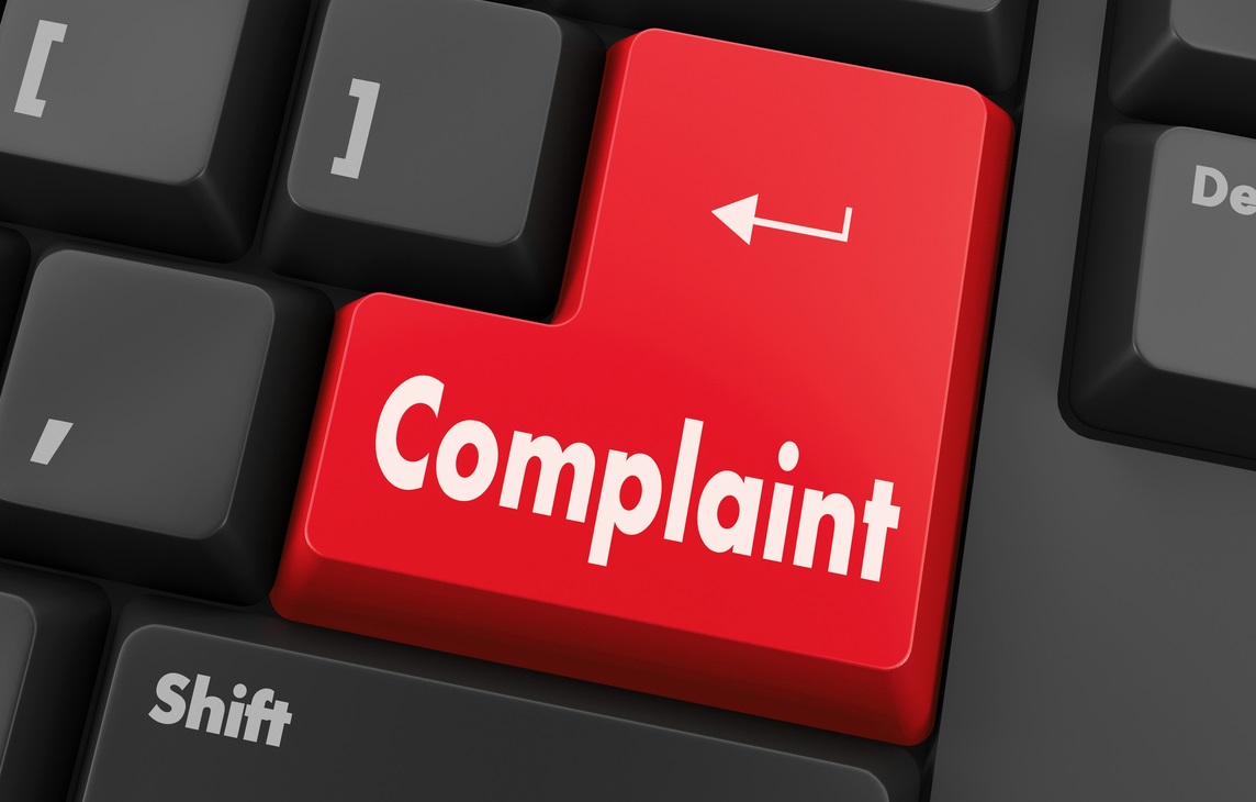 Complaint button keyboard